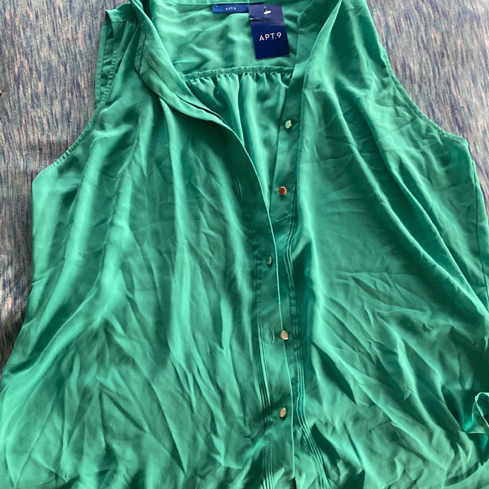 Apt 9 Blouse with buttons never worn